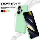 For Xiaomi Poco F6 Solid Color Liquid Silicone Dropproof Full Coverage Phone Case(Green) - 3