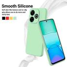 For Xiaomi Poco M6 4G Solid Color Liquid Silicone Dropproof Full Coverage Phone Case(Green) - 3