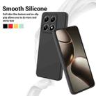 For Xiaomi 14T Pro Solid Color Liquid Silicone Dropproof Full Coverage Phone Case(Black) - 3