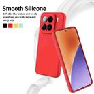 For Xiaomi 15 Solid Color Liquid Silicone Dropproof Full Coverage Phone Case(Red) - 3