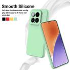 For Xiaomi 15 Solid Color Liquid Silicone Dropproof Full Coverage Phone Case(Green) - 3