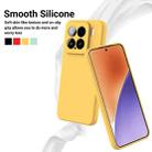 For Xiaomi 15 Solid Color Liquid Silicone Dropproof Full Coverage Phone Case(Yellow) - 3