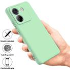 For Xiaomi Poco M7 Pro 5G Solid Color Liquid Silicone Dropproof Full Coverage Phone Case(Green) - 2