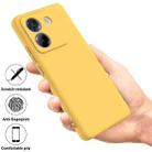 For Xiaomi Poco M7 Pro 5G Solid Color Liquid Silicone Dropproof Full Coverage Phone Case(Yellow) - 2