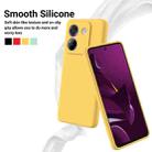 For Xiaomi Poco M7 Pro 5G Solid Color Liquid Silicone Dropproof Full Coverage Phone Case(Yellow) - 3