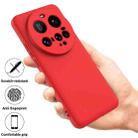 For Xiaomi 15 Ultra Solid Color Liquid Silicone Dropproof Full Coverage Phone Case(Red) - 2