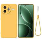For Xiaomi Poco F7 Ultra Solid Color Liquid Silicone Dropproof Full Coverage Phone Case(Yellow) - 1