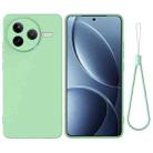 For Xiaomi Poco F7 Pro Solid Color Liquid Silicone Dropproof Full Coverage Phone Case(Green) - 1