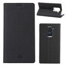 For Xiaomi Redmi 10X 4G / Redmi Note9 ViLi DMX-54 Shockproof TPU + PU Leather Magnetic Attraction Horizontal Flip Protective Case with Card Slots & Holder(Black) - 1