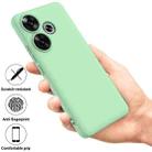 For Redmi Turbo 3 Solid Color Liquid Silicone Dropproof Full Coverage Phone Case(Green) - 2