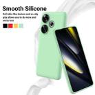 For Redmi Turbo 3 Solid Color Liquid Silicone Dropproof Full Coverage Phone Case(Green) - 3