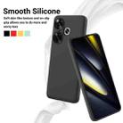 For Redmi Turbo 3 Solid Color Liquid Silicone Dropproof Full Coverage Phone Case(Black) - 3
