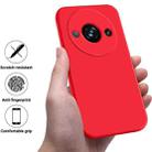For Redmi A3x Solid Color Liquid Silicone Dropproof Full Coverage Phone Case(Red) - 2