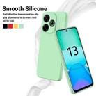 For Redmi 13 4G / 5G / Note 13R 5G Solid Color Liquid Silicone Dropproof Full Coverage Phone Case(Green) - 3