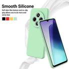 For Redmi 14C 4G Solid Color Liquid Silicone Dropproof Full Coverage Phone Case(Green) - 3