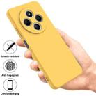 For Redmi 14C 4G Solid Color Liquid Silicone Dropproof Full Coverage Phone Case(Yellow) - 2