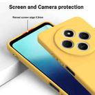 For Redmi 14R / Xiaomi Poco C75 Solid Color Liquid Silicone Dropproof Full Coverage Phone Case(Yellow) - 3