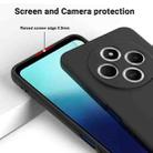 For Redmi 14R / Xiaomi Poco C75 Solid Color Liquid Silicone Dropproof Full Coverage Phone Case(Black) - 3