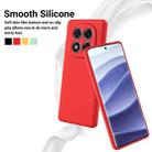 For Redmi Note 14 Pro+ 5G Solid Color Liquid Silicone Dropproof Full Coverage Phone Case(Red) - 3