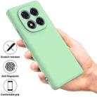 For Redmi Note 14 Pro+ 5G Solid Color Liquid Silicone Dropproof Full Coverage Phone Case(Green) - 2