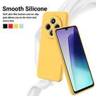 For Redmi A3 Pro Solid Color Liquid Silicone Dropproof Full Coverage Phone Case(Yellow) - 3