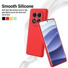 For Redmi Note 14 Pro 4G Solid Color Liquid Silicone Dropproof Full Coverage Phone Case(Red) - 3