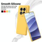 For Redmi Note 14 Pro 4G Solid Color Liquid Silicone Dropproof Full Coverage Phone Case(Yellow) - 3