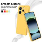 For Redmi Note 14 4G 164.84mm Solid Color Liquid Silicone Dropproof Full Coverage Phone Case(Yellow) - 3