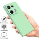 For Redmi Note 14S 4G Solid Color Liquid Silicone Dropproof Full Coverage Phone Case(Green) - 2