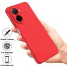 For Redmi A5 4G 171.7mm / Poco C71 Solid Color Liquid Silicone Dropproof Full Coverage Phone Case(Red) - 2