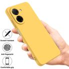 For Redmi A5 NFC 4G 173mm Solid Color Liquid Silicone Dropproof Full Coverage Phone Case(Yellow) - 2