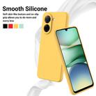 For Redmi A5 NFC 4G 173mm Solid Color Liquid Silicone Dropproof Full Coverage Phone Case(Yellow) - 3