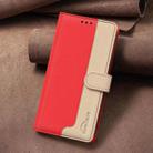 For Motorola Edge 40 5G Color Matching RFID Anti-theft Leather Phone Case(Red) - 2