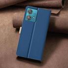 For Motorola Edge 40 Neo Color Matching RFID Anti-theft Leather Phone Case(Blue) - 3