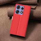 For Motorola Edge 50 Pro 5G Color Matching RFID Anti-theft Leather Phone Case(Red) - 3