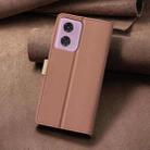 For Motorola Moto G04 / G24 / E14 Color Matching RFID Anti-theft Leather Phone Case(Brown) - 3