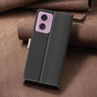 For Motorola Moto G04 / G24 / E14 Color Matching RFID Anti-theft Leather Phone Case(Black) - 3