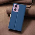 For Motorola Moto G04 / G24 / E14 Color Matching RFID Anti-theft Leather Phone Case(Blue) - 3