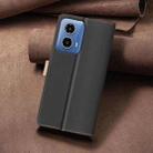 For Motorola Moto G34 5G Color Matching RFID Anti-theft Leather Phone Case(Black) - 3