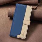 For Motorola Moto G34 5G Color Matching RFID Anti-theft Leather Phone Case(Blue) - 2