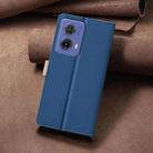 For Motorola Moto G85 Color Matching RFID Anti-theft Leather Phone Case(Blue) - 3