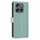 For Motorola Edge 50 Neo Color Matching RFID Anti-theft Leather Phone Case(Green) - 3