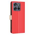 For Motorola Edge 50 Neo Color Matching RFID Anti-theft Leather Phone Case(Red) - 3