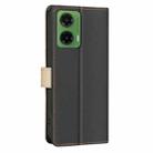 For Motorola Moto G35 Color Matching RFID Anti-theft Leather Phone Case(Black) - 3