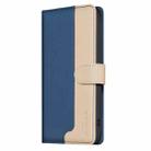 For Motorola Moto G35 Color Matching RFID Anti-theft Leather Phone Case(Blue) - 2