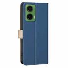 For Motorola Moto G35 Color Matching RFID Anti-theft Leather Phone Case(Blue) - 3