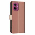 For Motorola Moto G55 Color Matching RFID Anti-theft Leather Phone Case(Brown) - 3