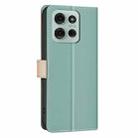 For Motorola Moto G75 5G Color Matching RFID Anti-theft Leather Phone Case(Green) - 3