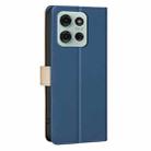 For Motorola Moto G75 5G Color Matching RFID Anti-theft Leather Phone Case(Blue) - 3