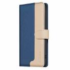 For Motorola Moto G15 Color Matching RFID Anti-theft Leather Phone Case(Blue) - 2